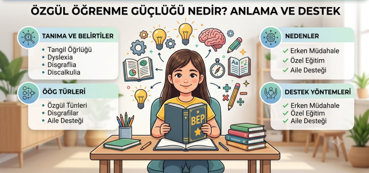 Özgül Öğrenme Güçlüğü (ÖÖG) Nedir? Belirtileri, Türleri ve Müdahale Yöntemleri Rehberi